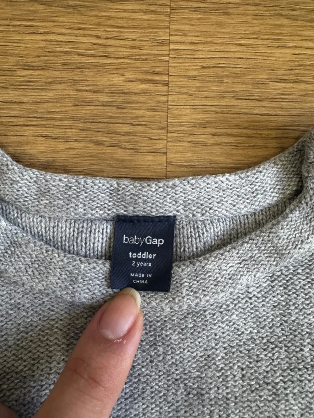 BabyGap Girls 2T Gray Pink Striped Knit Sweater Dress
